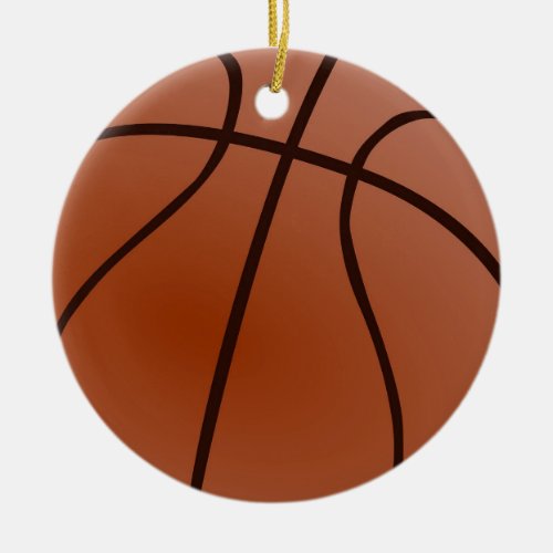 Basketball Artwork Ceramic Ornament