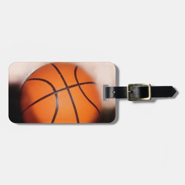 Basketball Artwork Luggage Tag (Front Horizontal)