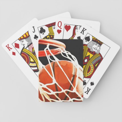 Basketball Artwork Poker Cards