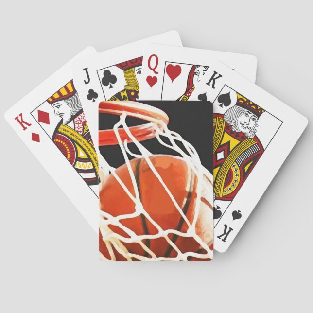 Basketball Artwork Poker Cards (Back)