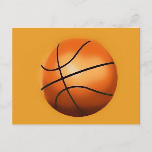 Basketball Artwork Postcard