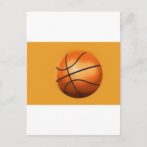 Basketball Artwork Postcard