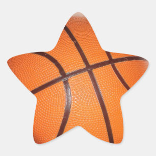 Basketball Artwork Star Sticker