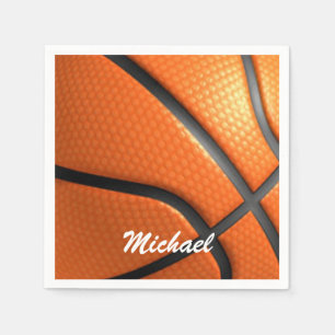 Basketball Artwork Your Name Napkins