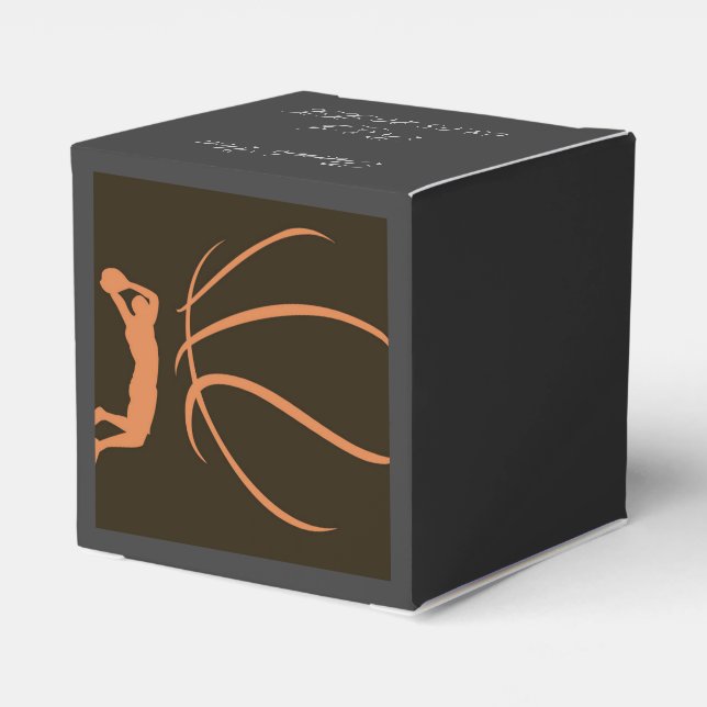 Basketball Athlete Favor Boxes (Back Side)