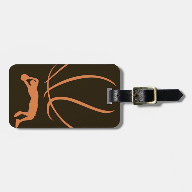 Basketball athlete luggage tag (Front Horizontal)