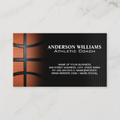 Basketball | Athletics Sports Business Card at Zazzle