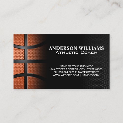 Basketball  Athletics Sports Business Card