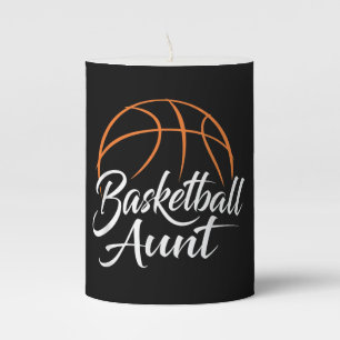 Basketball Aunt Basketball Mom Auntie Gift Pillar Candle