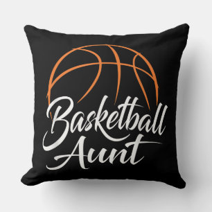 Basketball Aunt Basketball Mom Auntie Gift Throw Pillow