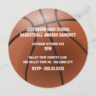 Basketball Awards Banquet Invitation