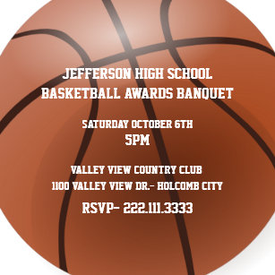 banquet invitations zazzle