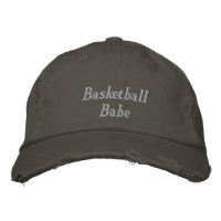 Basketball Babe Embroidered Baseball Cap