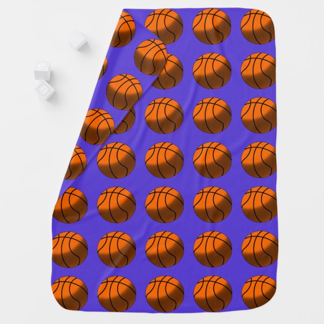 Basketball Baby Blanket (In Situ)