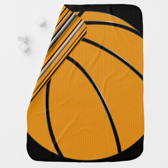Basketball Baby Blanket (In Situ)