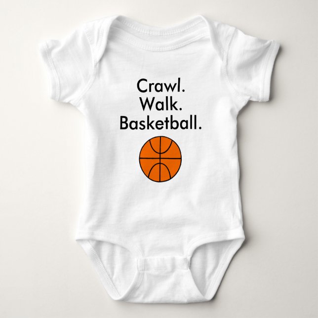 Basketball Baby Bodysuit (Front)