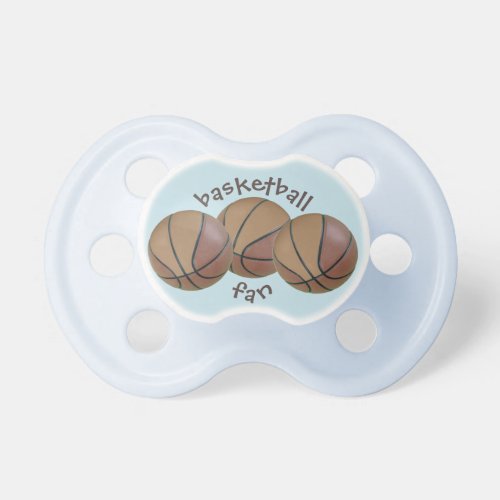 basketball baby pacifier by dalDesignNZ