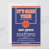 Basketball Baby Shower Invitation (Front)