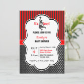 Basketball Baby Shower Invitation Card (Standing Front)
