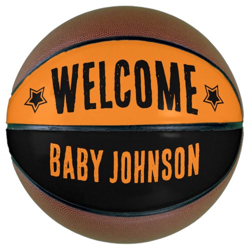 Basketball Baby Shower Welcome Autograph Keepsake 