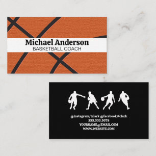 Basketball Background   Sports Business Card