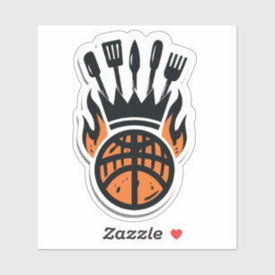  Basketball & Backyard BBََQ Sticker