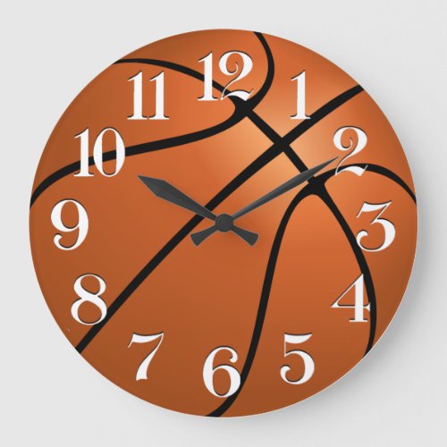 Basketball ball ball wall clock