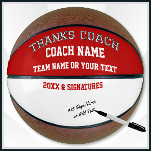 Basketball Ball Blank Area for Player's Signatures