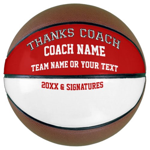 Basketball Ball Blank Area for Players Signatures