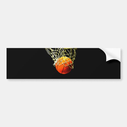 Basketball Ball Bumper Sticker