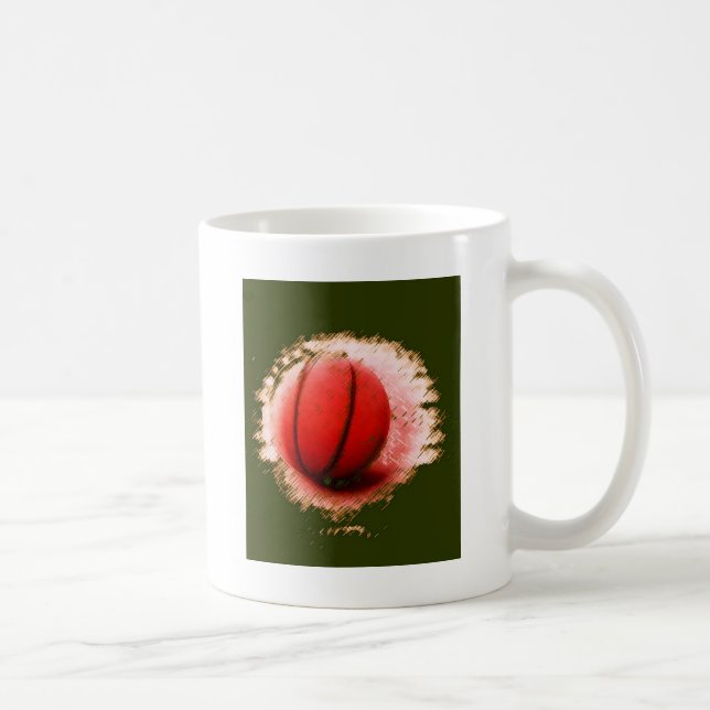 Basketball Ball Coffee Mug (Right)