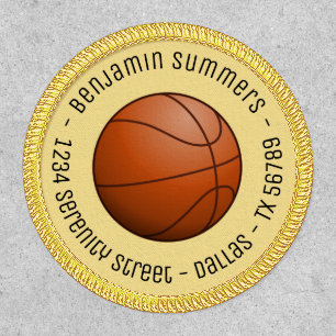 Basketball Ball Custom Text Patch