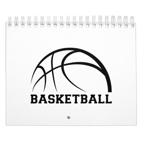 Basketball Ball Design Calendar