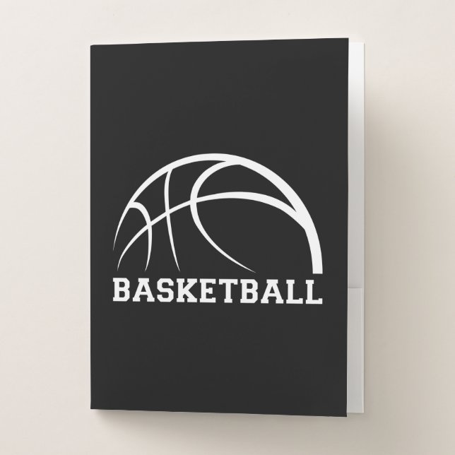 Basketball Ball Design Pocket Folder (Front)
