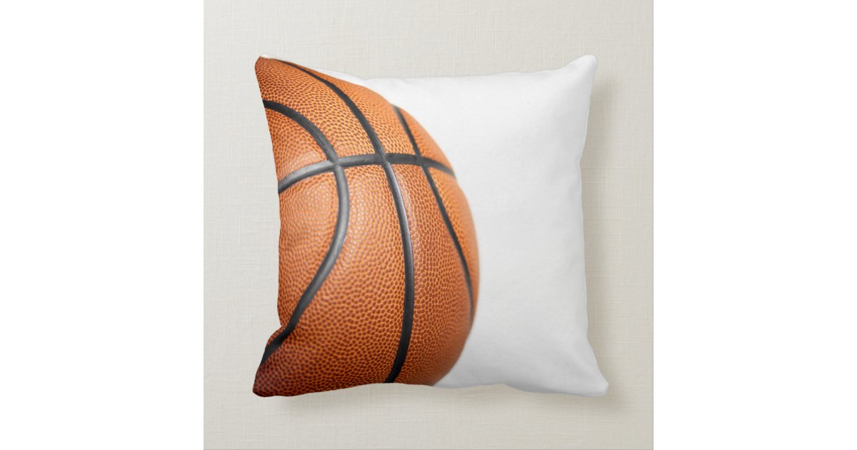 Basketball Ball Design Throw Pillow | Zazzle.com