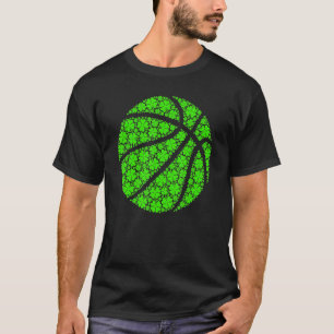 Basketball Ball Irish Shamrock Lucky C St Patrick' T-Shirt