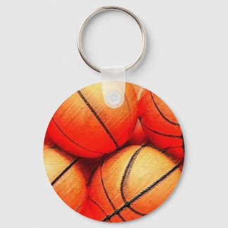 Basketball Ball Keychain