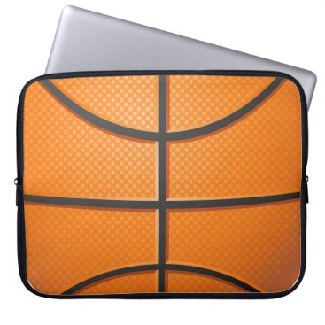 basketball ball laptop sleeve