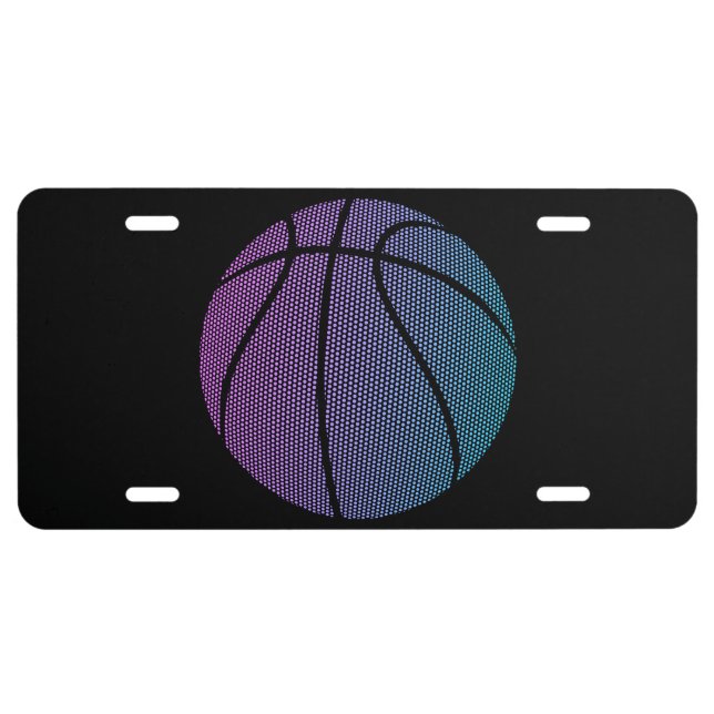 Basketball Ball License Plate (Front)