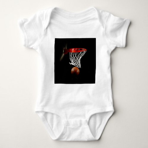 Basketball Ball  Net Baby Bodysuit