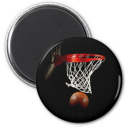 Basketball Ball  Net Magnet