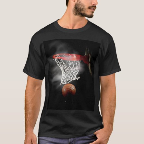 Basketball Ball  Net T_Shirt