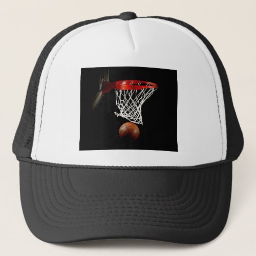 Basketball Ball  Net Trucker Hat