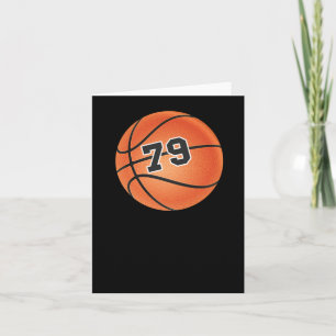 Basketball Ball Number 79  Card