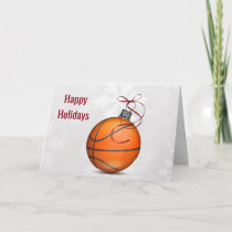 basketball ball ornament Holiday Greetings