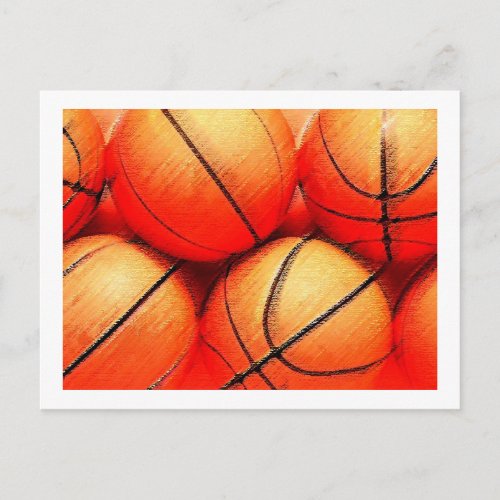 Basketball Ball Postcard
