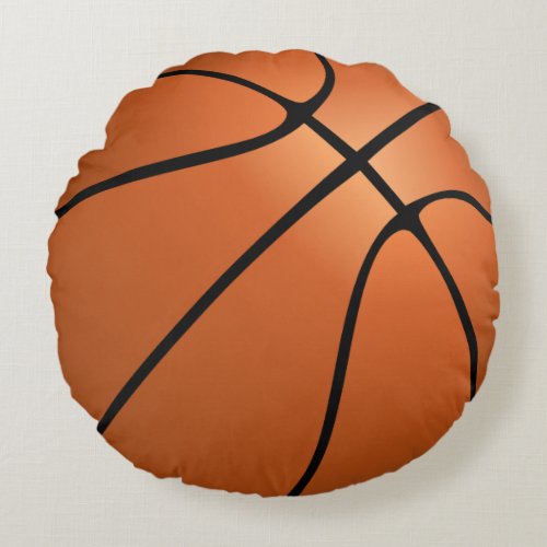 Basketball ball round pillow