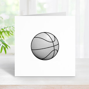 Basketball Ball Rubber Stamp