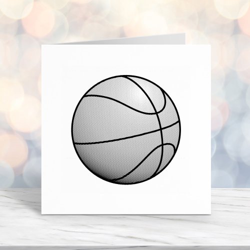 Basketball Ball Self_inking Stamp