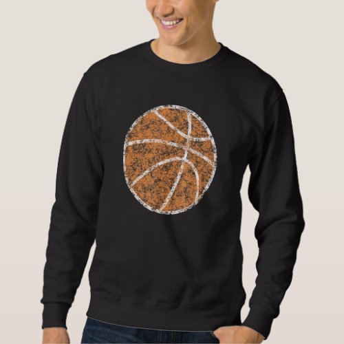 Basketball Ball Silhouette Basketball Ball Sports  Sweatshirt